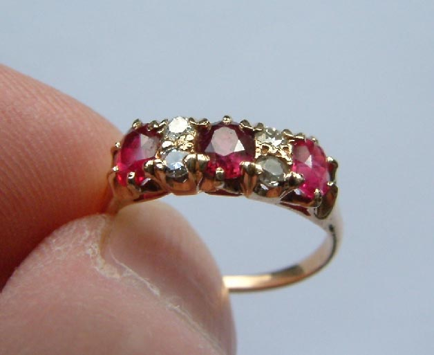 18ct Gold Ruby and Diamond ring valued $2200